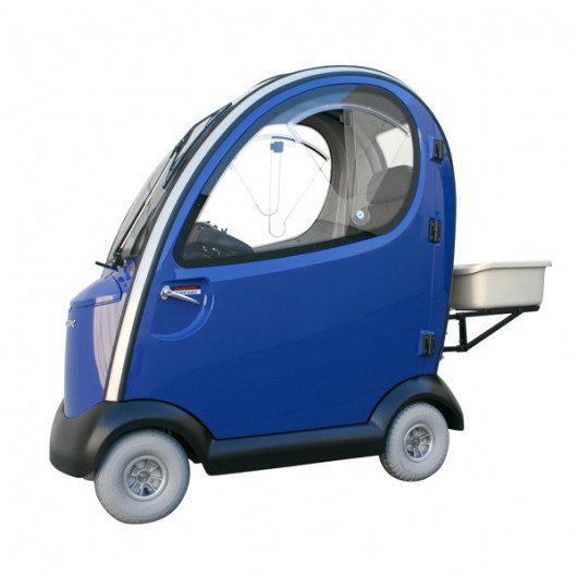 Side View of Shoprider Flagship Cabin Enclosed Mobility Scooter