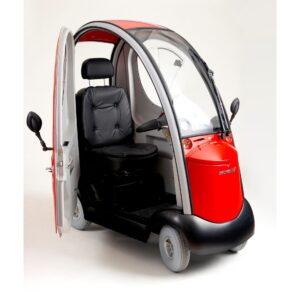 Inside View of Shoprider Flagship Cabin Enclosed Mobility Scooter