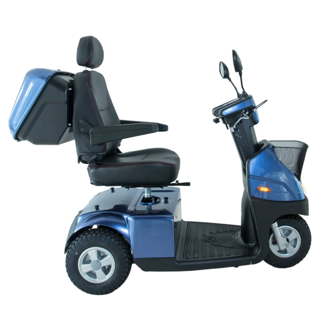 Side View Blue Afiscooter C3 Mobility Scooter