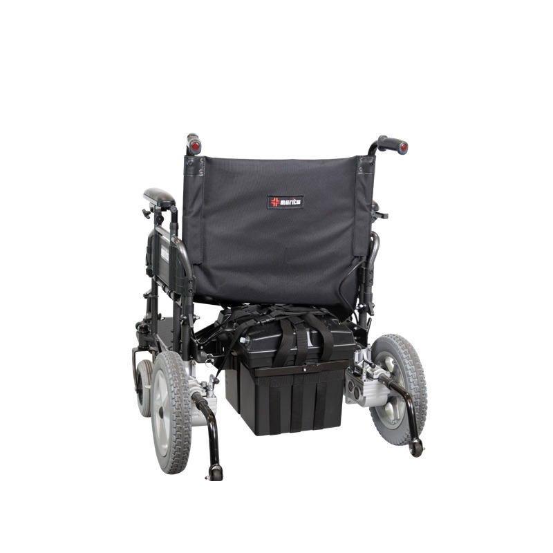 2026 Merits Travel Ease P181 Folding Power Chair rear view