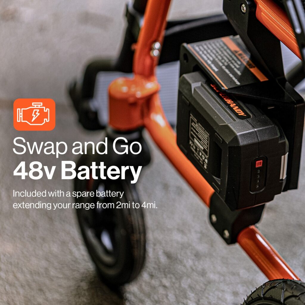 SuperHandy GoRide 2 Electric Wheelchair - 48V 2Ah Battery, 300Lbs Max Weight view 3